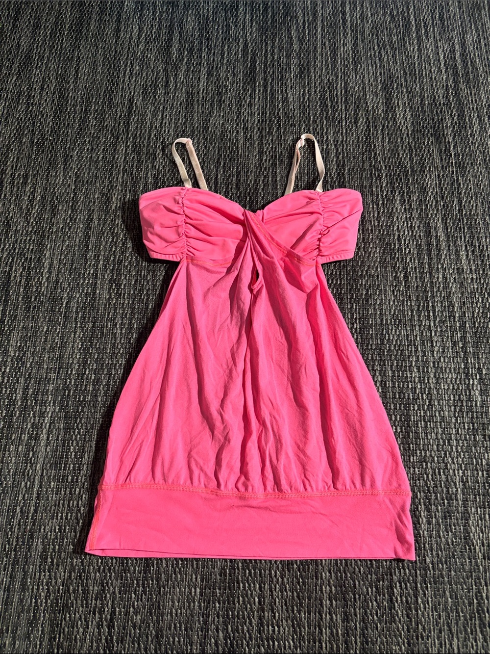 Lululemon Hot But Not Tank Sheer Neon Pink Luxtreme Yoga Rare